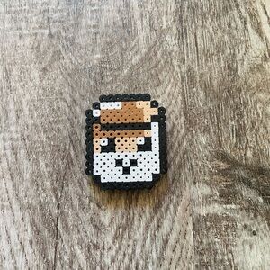 Toasted marshmallow magnet handmade perler beads
